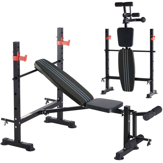 foldable bench press set with rack 1