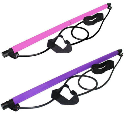 pilates bar with resistance bands 1