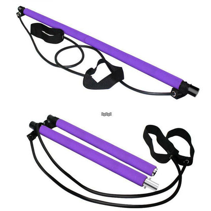 pilates bar with resistance bands 2
