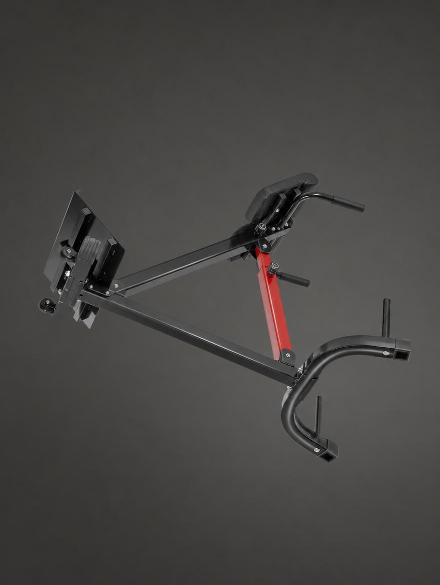 Steel frame of the Roman chair hyperextension bench
