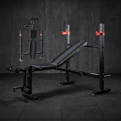 foldable bench press set with rack 2